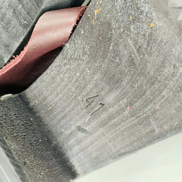 🛍️LOTTA'S Swedish Clogs Burgundy Highwood T-Bar size 41🛍️ - Picture 10 of 11